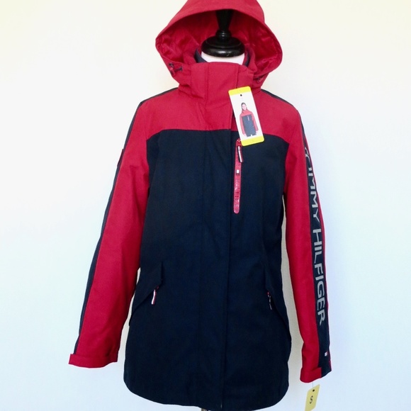 NEW! TOMMY HILFIGER 3 in 1 All Weather System Jacket Hooded Women's SZ S - Picture 8 of 16